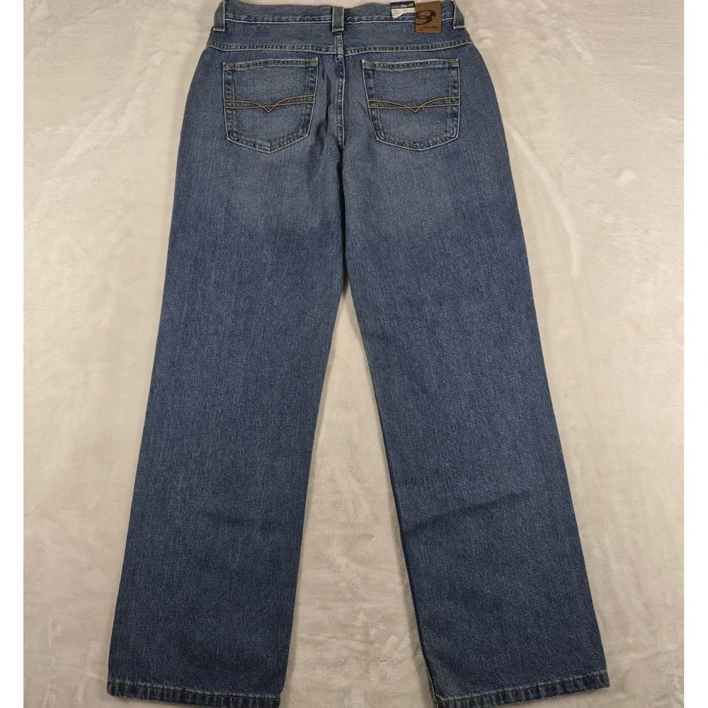 Anchor Blue Easy Fit Jeans Men's 32x32 Blue Denim Loose Relaxed 100% Cotton NWT